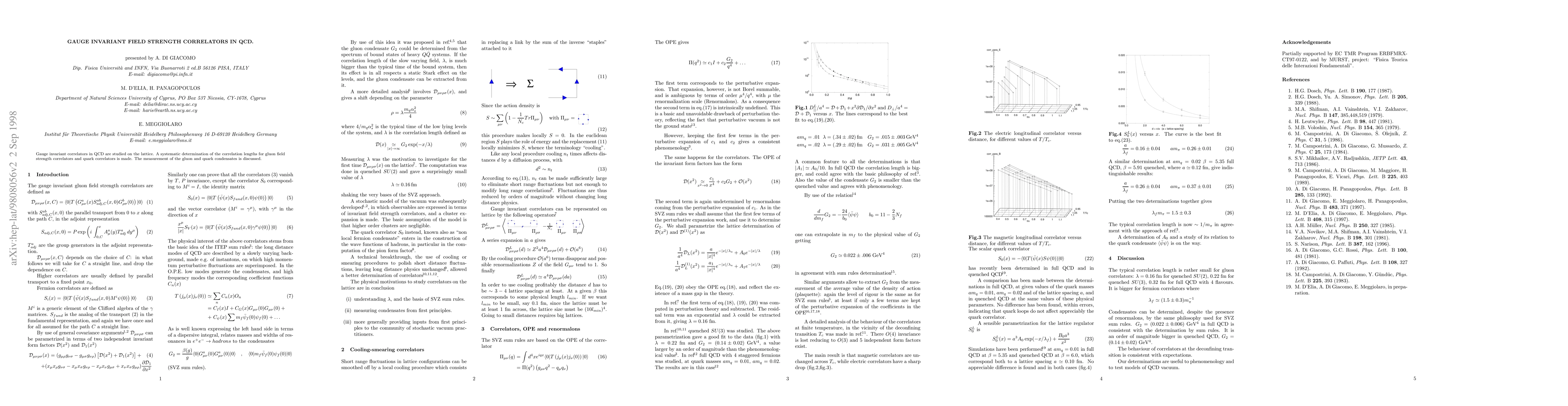 Thumbnail for Gauge invariant Field Strength Correlators in QCD
