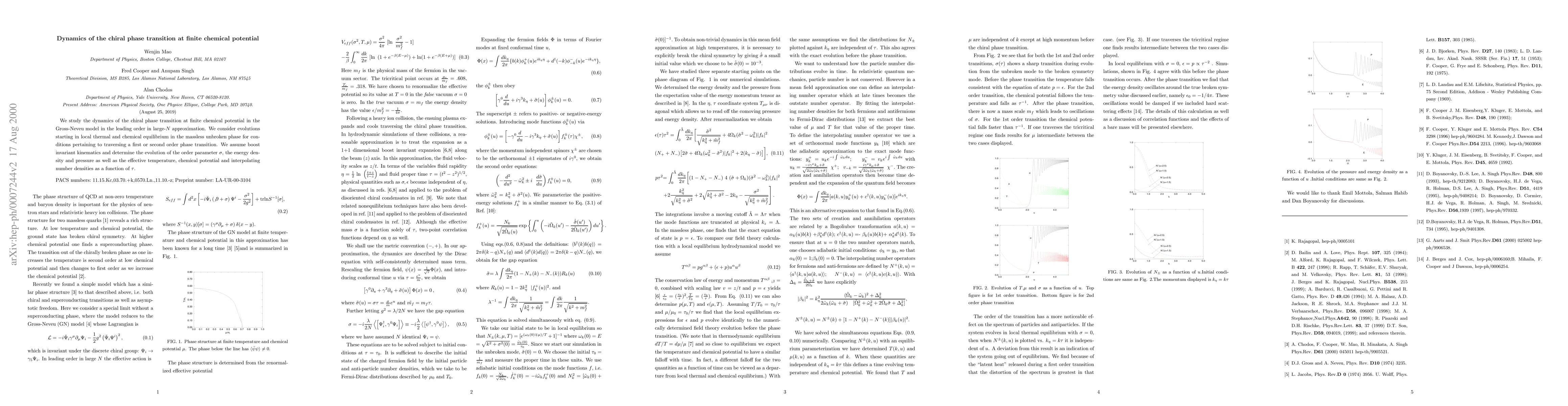 Thumbnail for Dynamics of the chiral phase transition at finite chemical potential