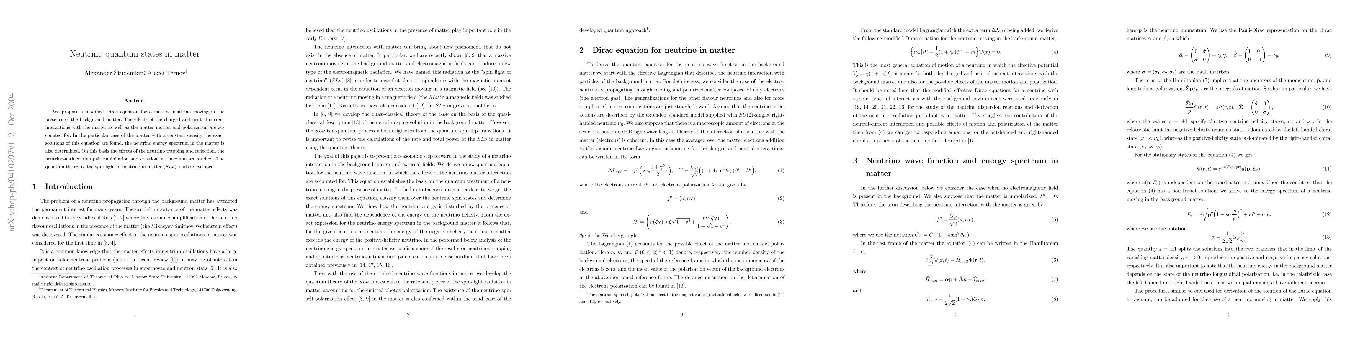Thumbnail for Neutrino quantum states in matter