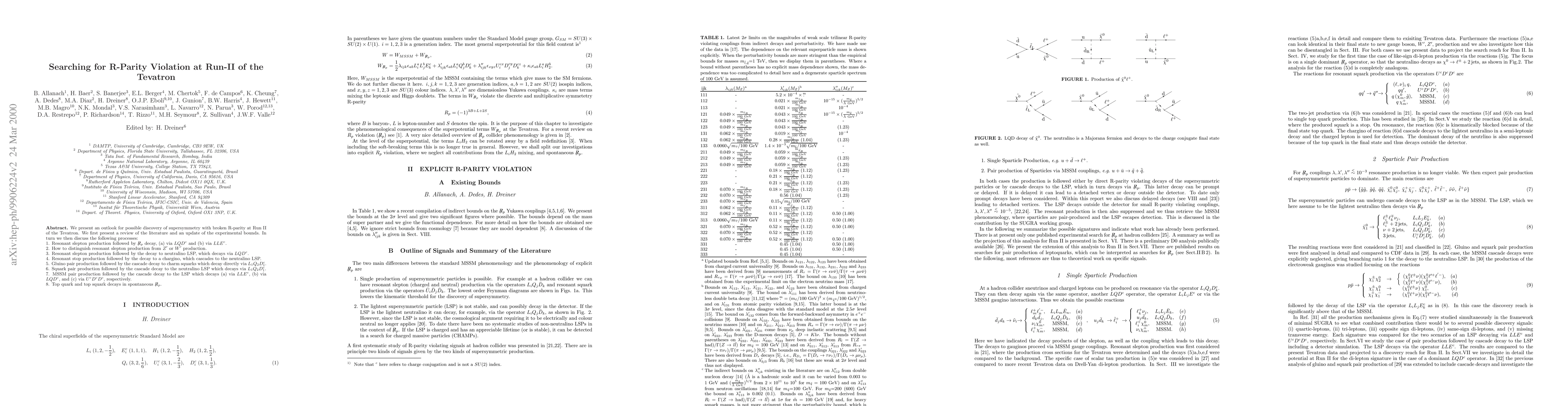 Thumbnail for Searching for R-Parity Violation at Run-II of the Tevatron