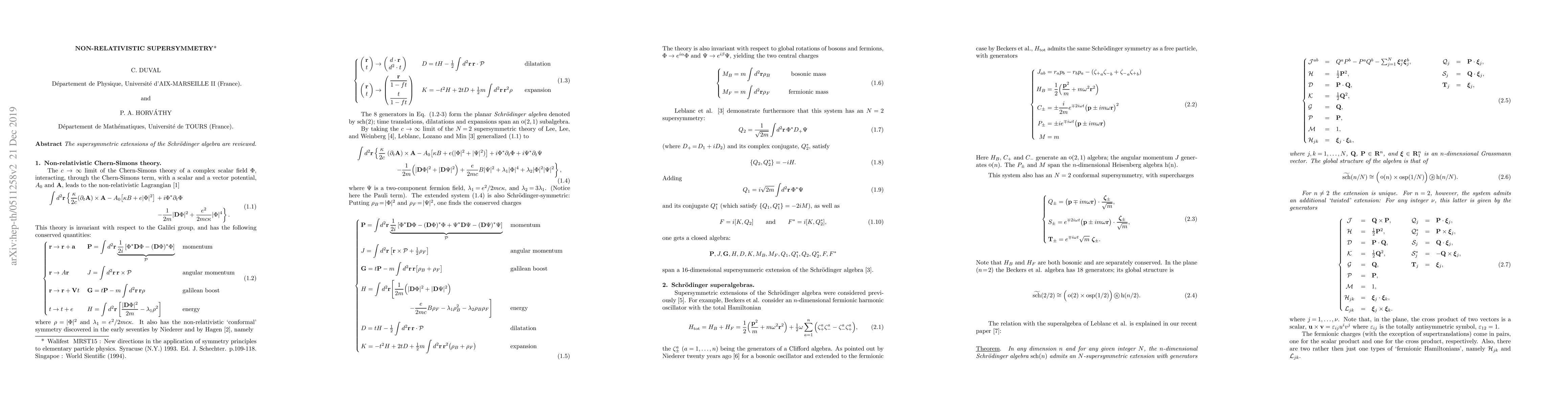 Thumbnail for Non-relativistic supersymmetry