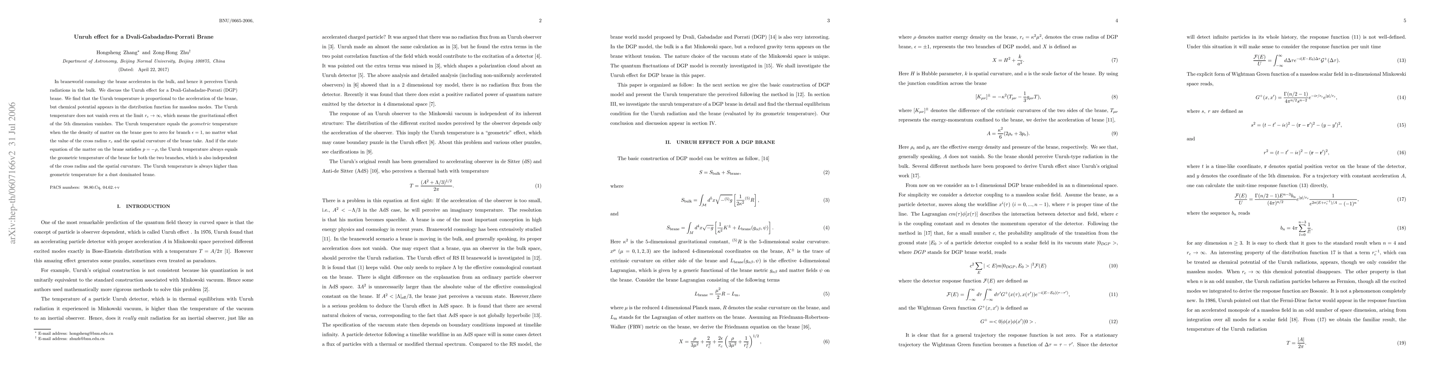 Thumbnail for Unruh effect for a Dvali-Gabadadze-Porrati Brane