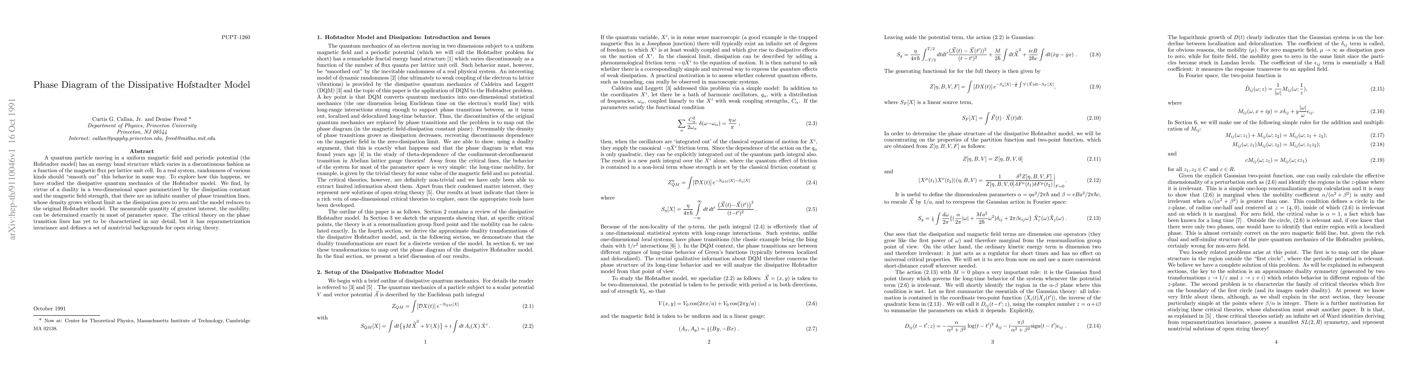Thumbnail for Phase Diagram of the Dissipative Hofstadter Model