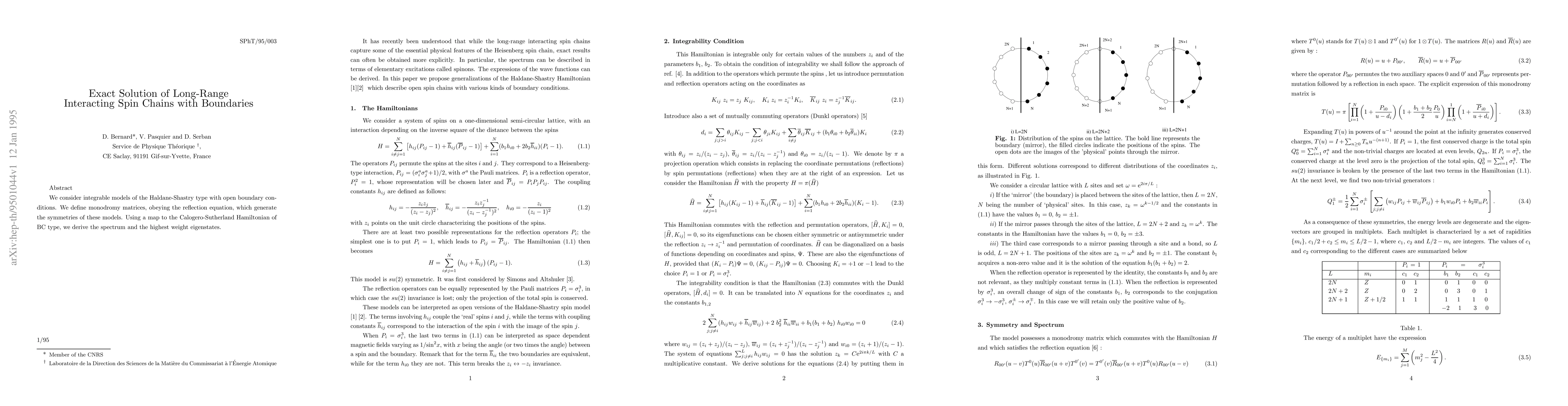 Thumbnail for Exact Solution of Long-Range Interacting Spin Chains with Boundaries