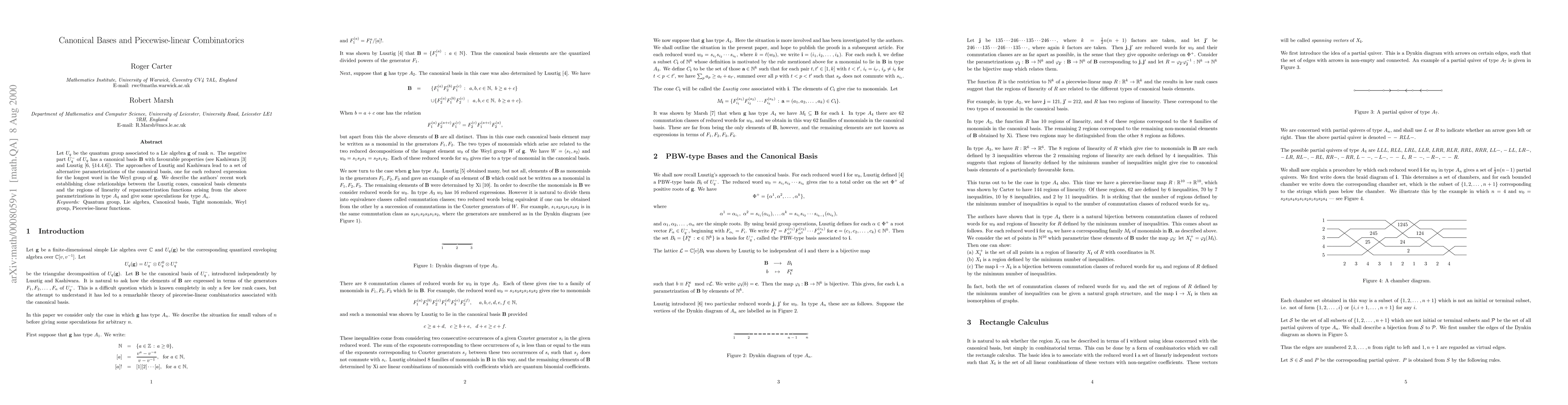 Thumbnail for Canonical Bases and Piecewise-linear Combinatorics