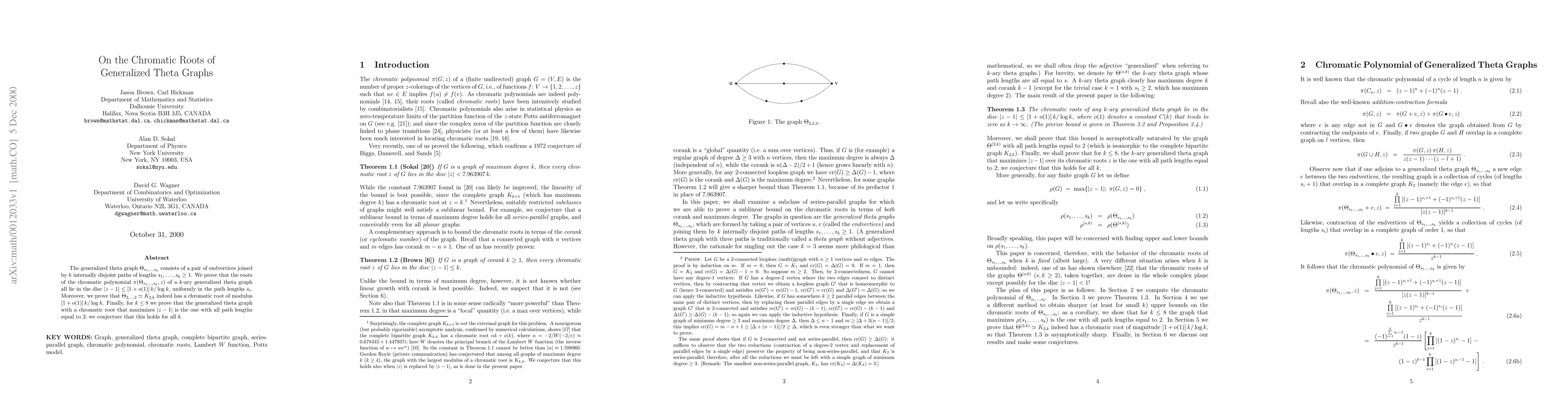 Thumbnail for On the chromatic roots of generalized theta graphs