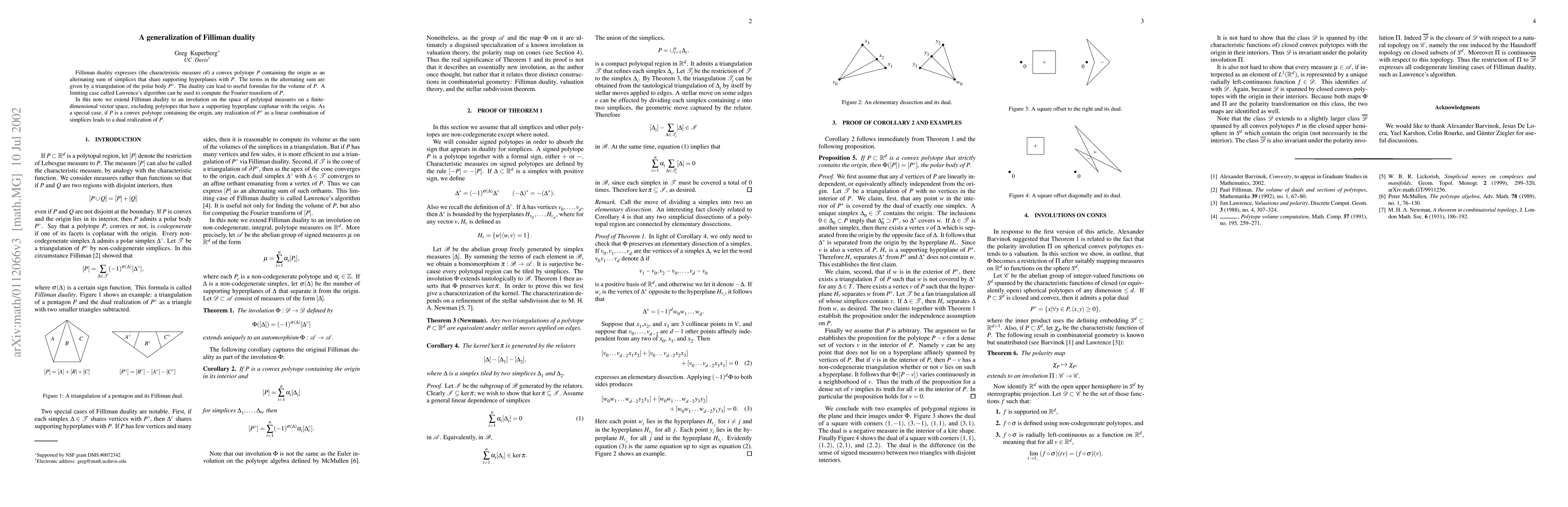 Thumbnail for A generalization of Filliman duality