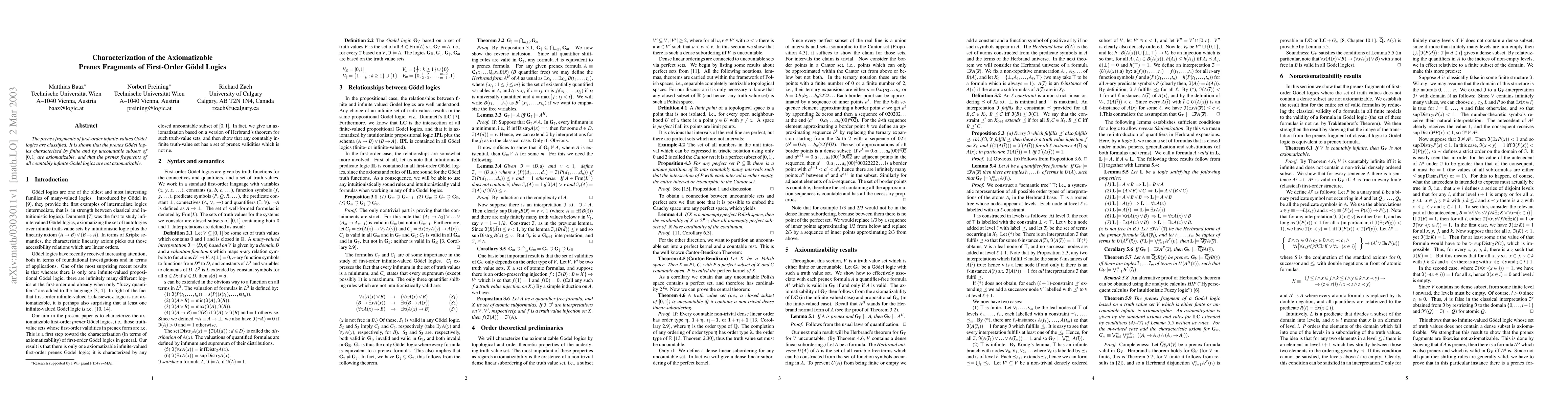 Thumbnail for Characterization of the Axiomatizable Prenex Fragments of First-Order
  Goedel Logics