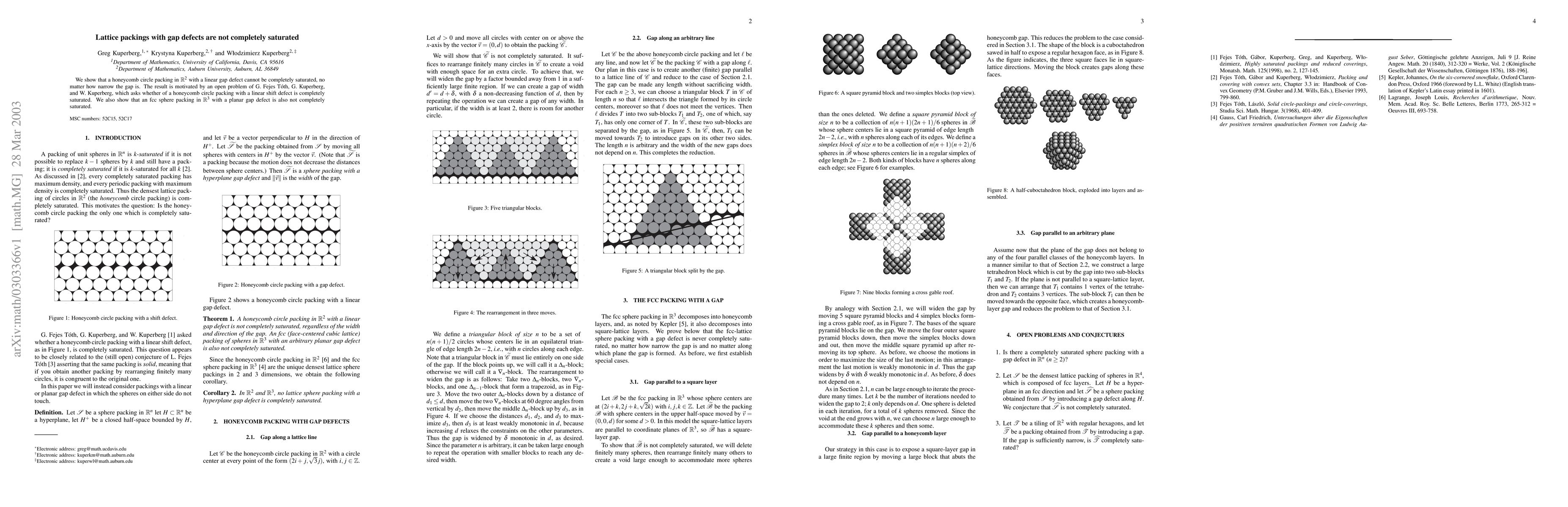 Thumbnail for Lattice packings with gap defects are not completely saturated