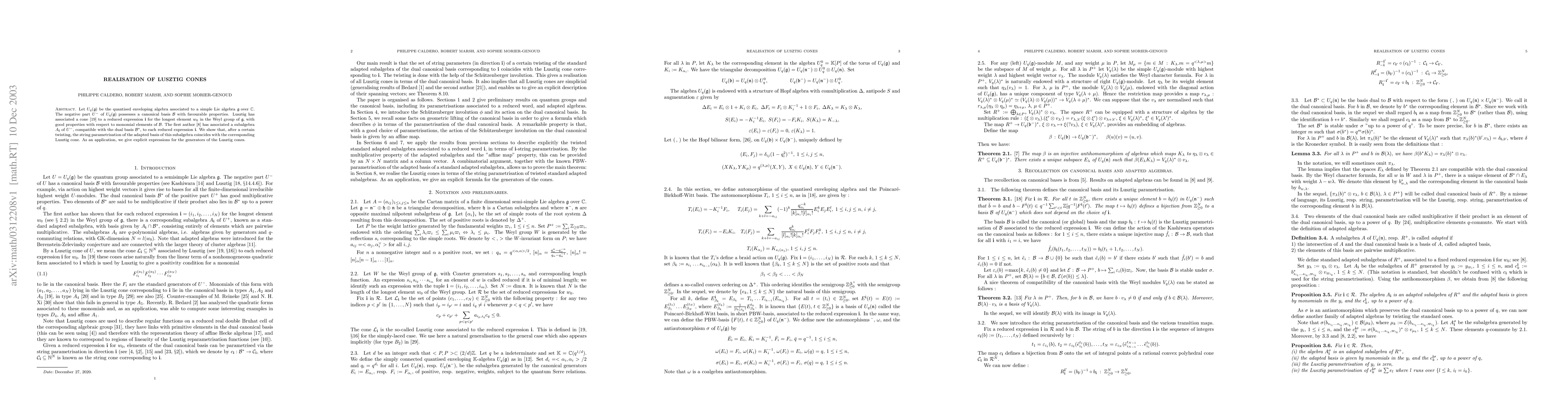 Thumbnail for Realisation of Lusztig cones