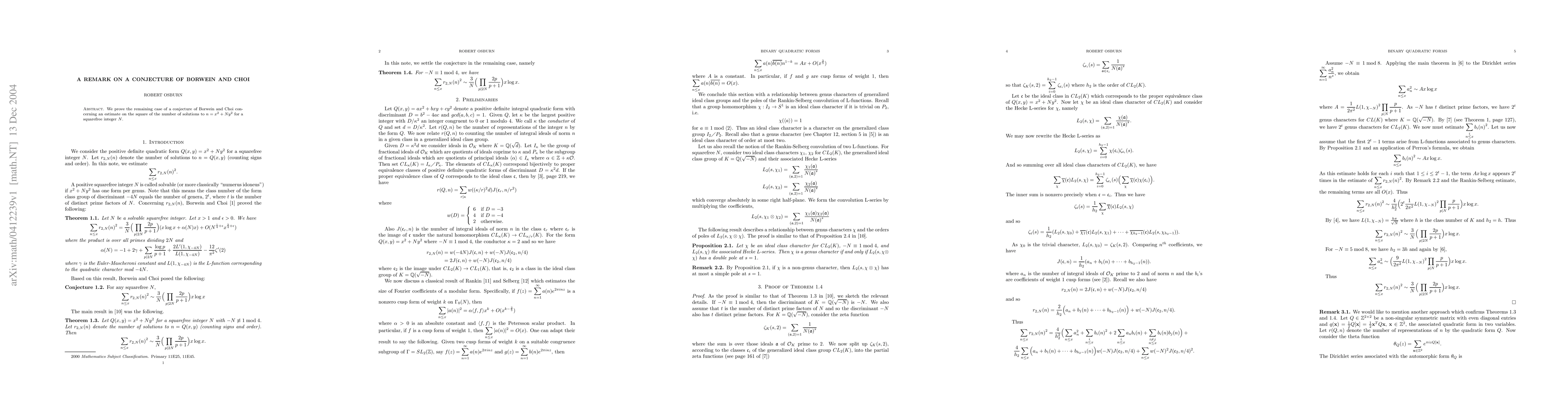 Thumbnail for A remark on a conjecture of Borwein and Choi