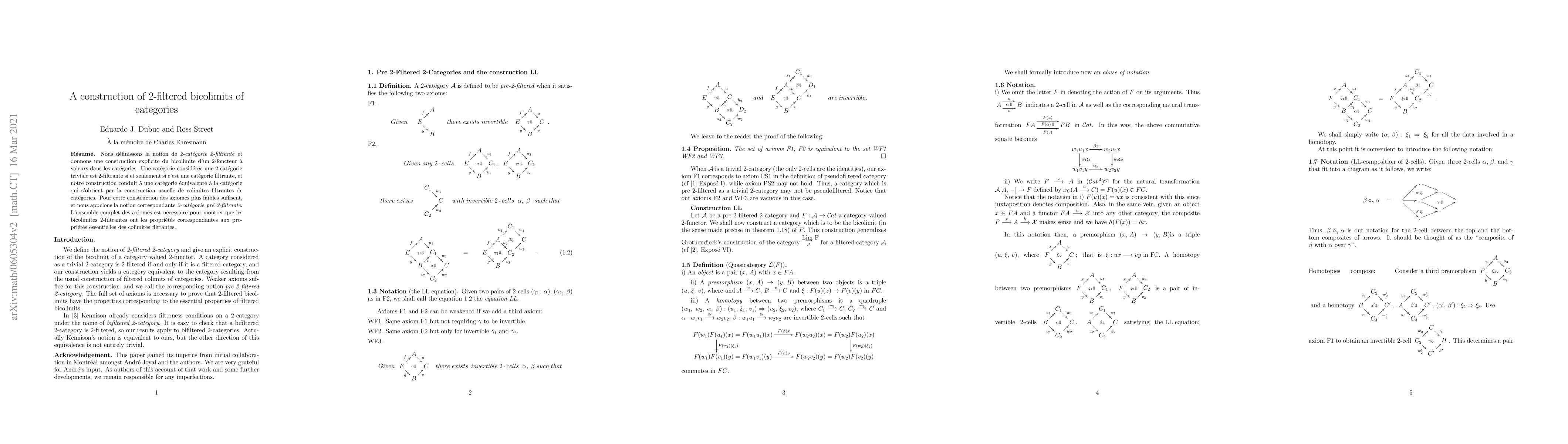 Thumbnail for A construction of 2-filtered bicolimits of categories