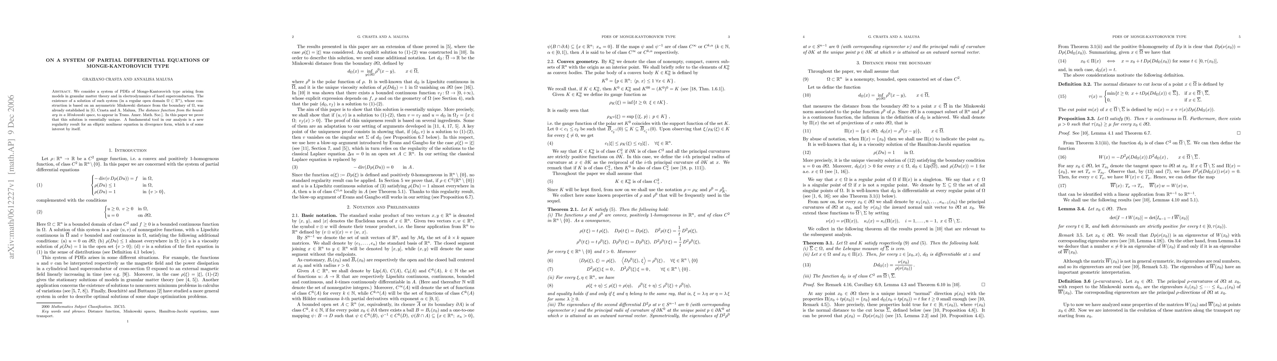 Thumbnail for On a system of partial differential equations of Monge-Kantorovich type