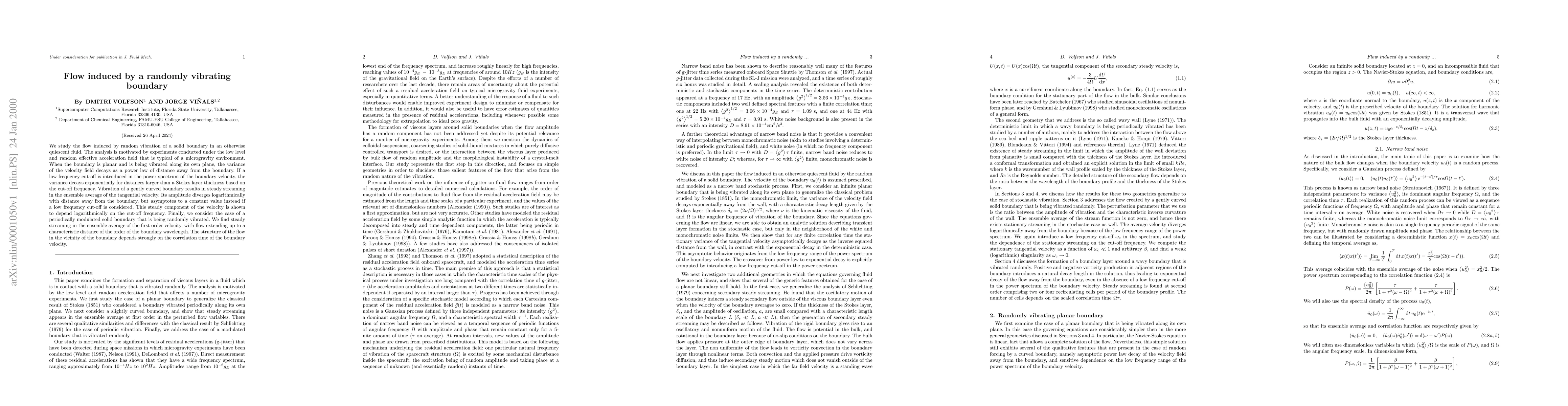 Thumbnail for Flow induced by a randomly vibrating boundary