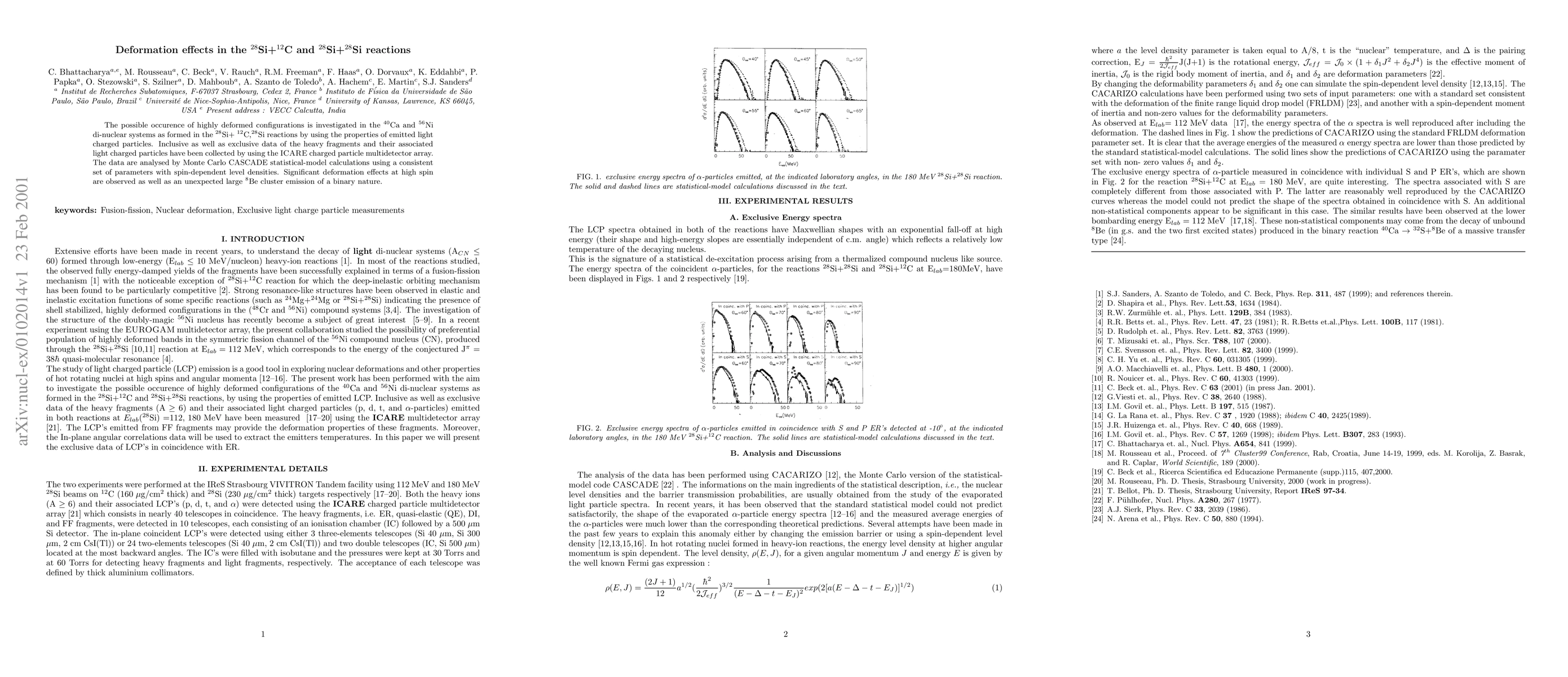 Thumbnail for Deformation effects in the $^{28}$Si+$^{12}$C and $^{28}$Si+$^{28}$Si
  reaction Search