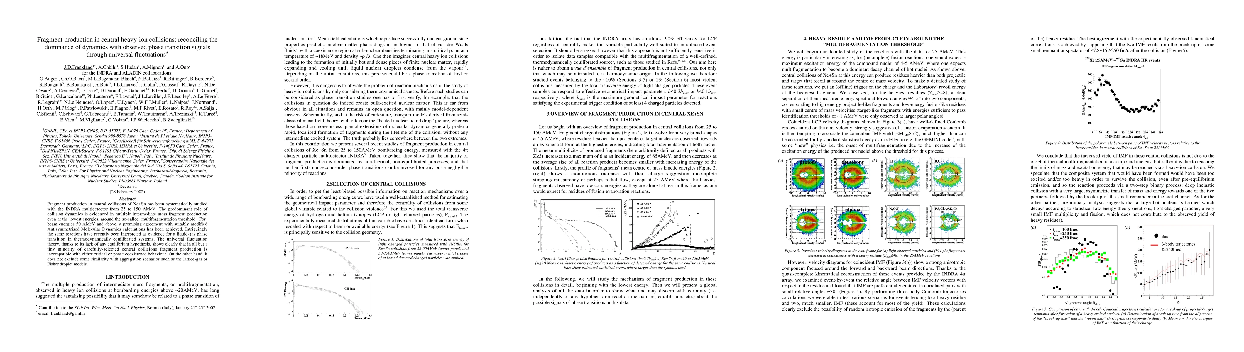 Thumbnail for Fragment production in central heavy-ion collisions: reconciling the
  dominance of dynamics with observed phase transition signals through
  universal fluctuations