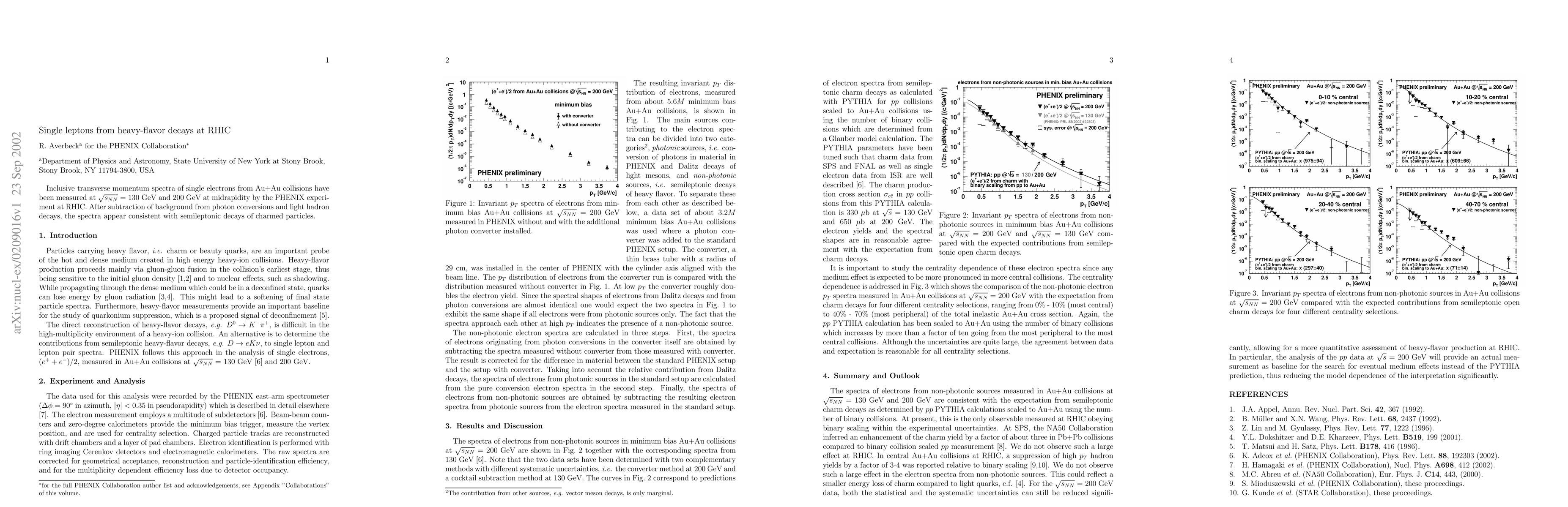 Thumbnail for Single leptons from heavy-flavor decays at RHIC