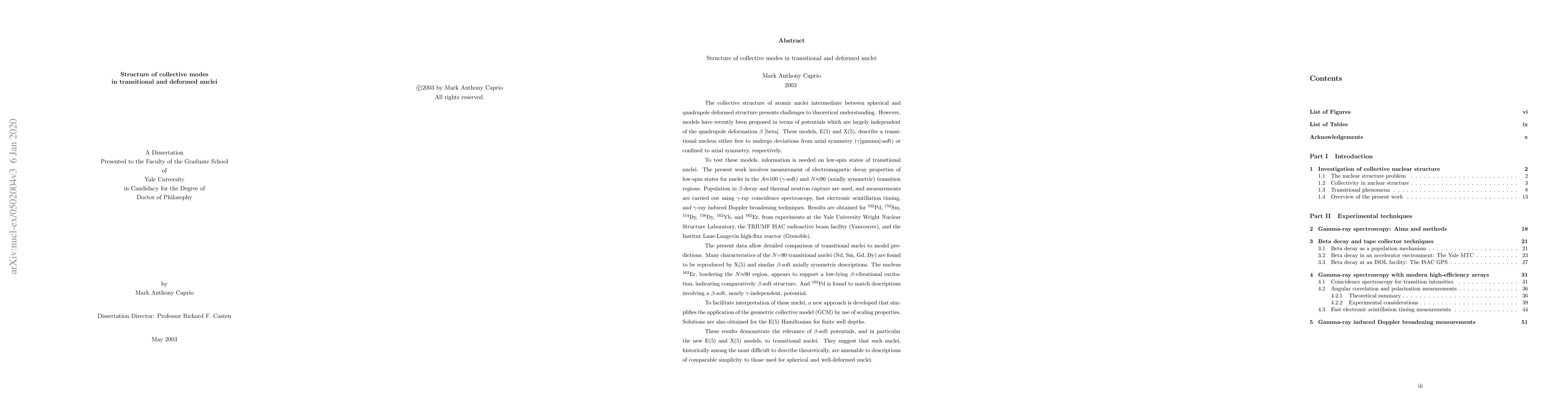 Thumbnail for Structure of collective modes in transitional and deformed nuclei