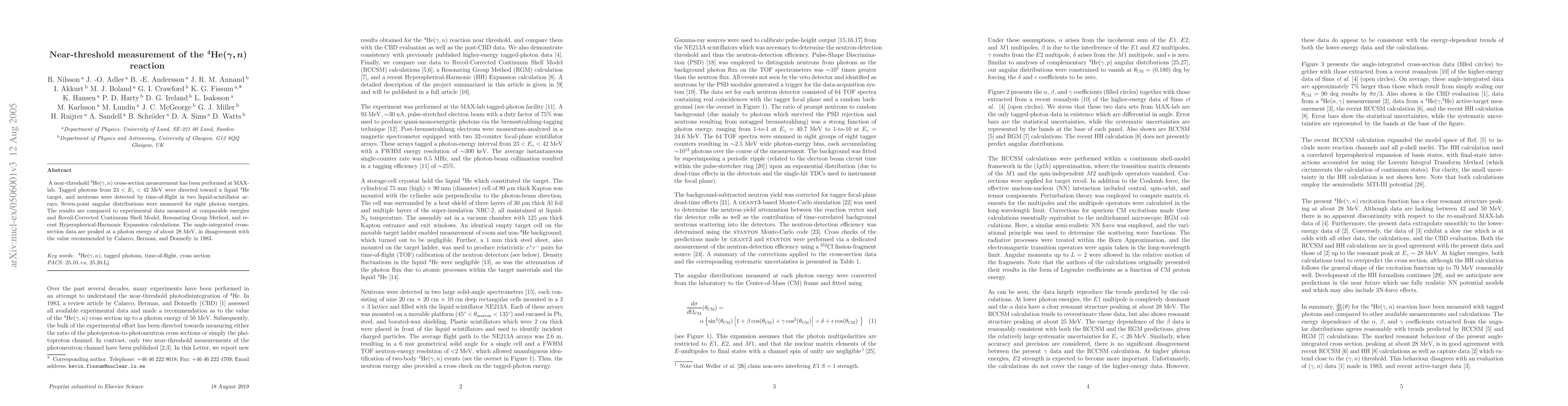 Thumbnail for Near-threshold measurement of the 4He(g,n) reaction