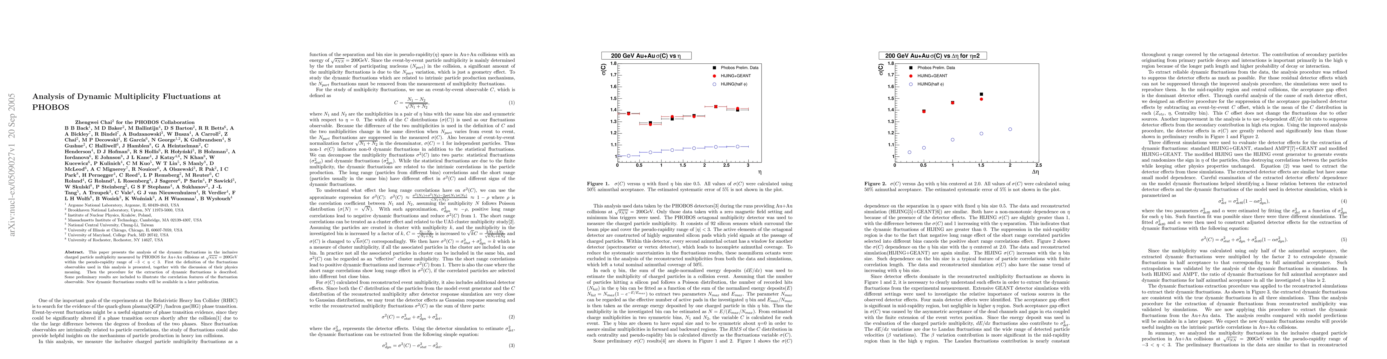 Thumbnail for Analysis of Dynamic Multiplicity Fluctuations at PHOBOS