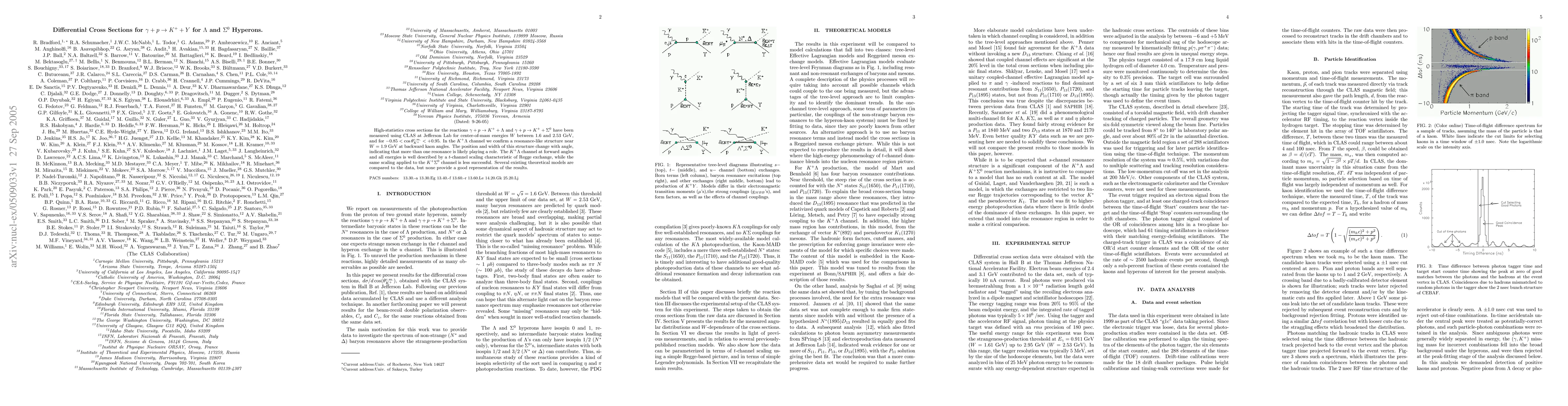 Thumbnail for Differential Cross Sections for gamma + p --> K+ + Y for Lambda and
  Sigma0 Hyperons