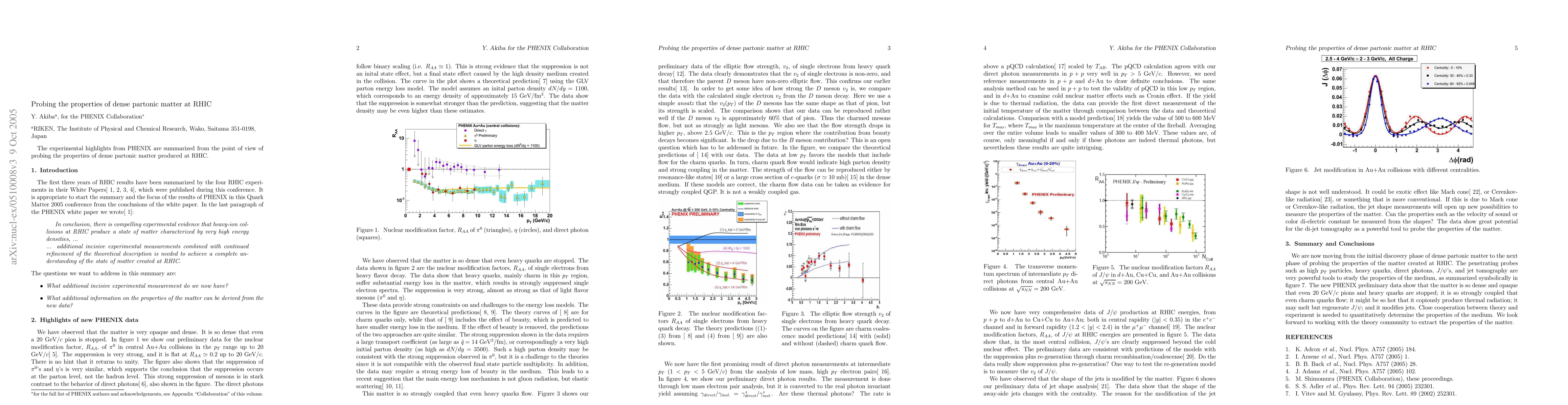 Thumbnail for Probing the properties of dense partonic matter at RHIC