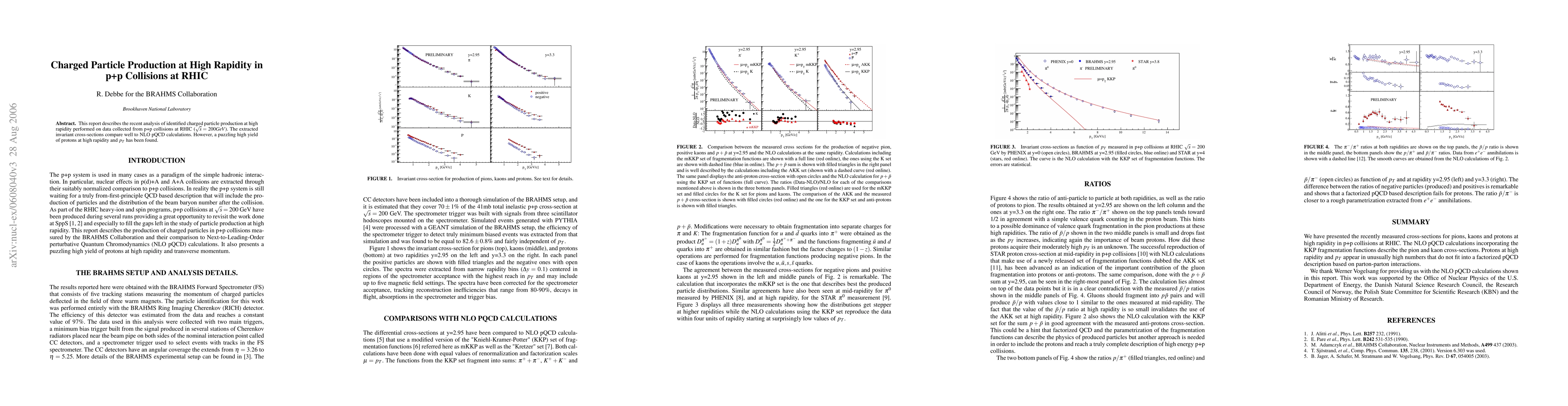 Thumbnail for Charged Particle Production at High Rapidity in p+p Collisions at RHIC