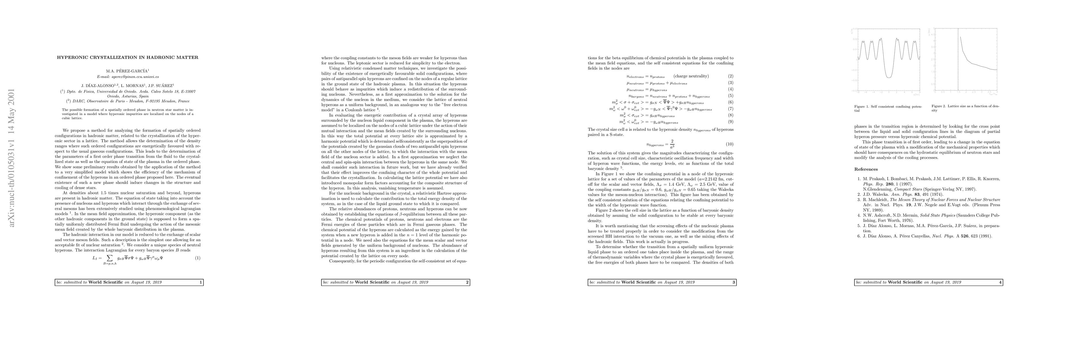 Thumbnail for Hyperonic crystallization in hadronic matter