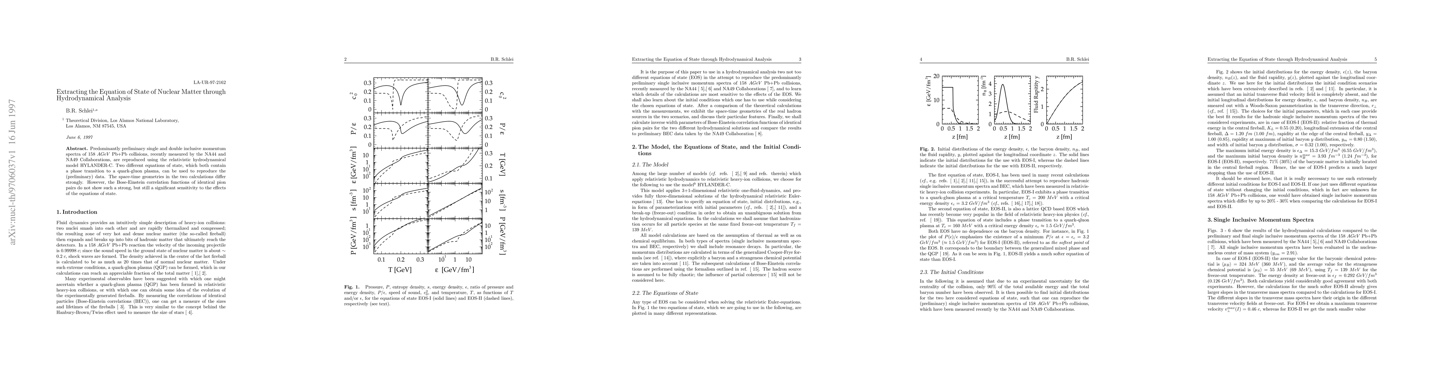 Thumbnail for Extracting the Equation of State of Nuclear Matter through
  Hydrodynamical Analysis
