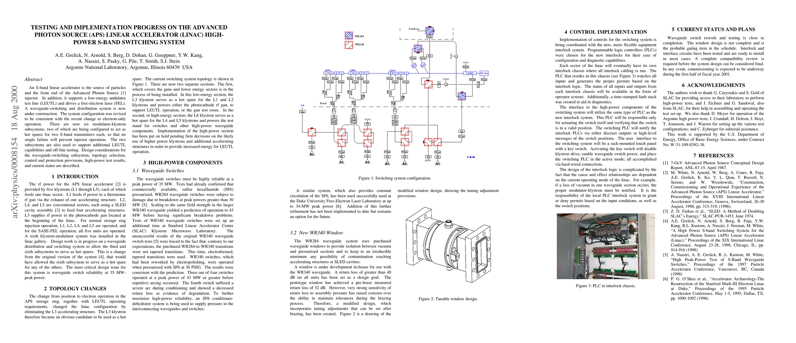 Thumbnail for Testing and Implementation Progress on the Advanced Photon Source (APS)
  Linear Accelerator (Linac) High-Power S-band Switching System