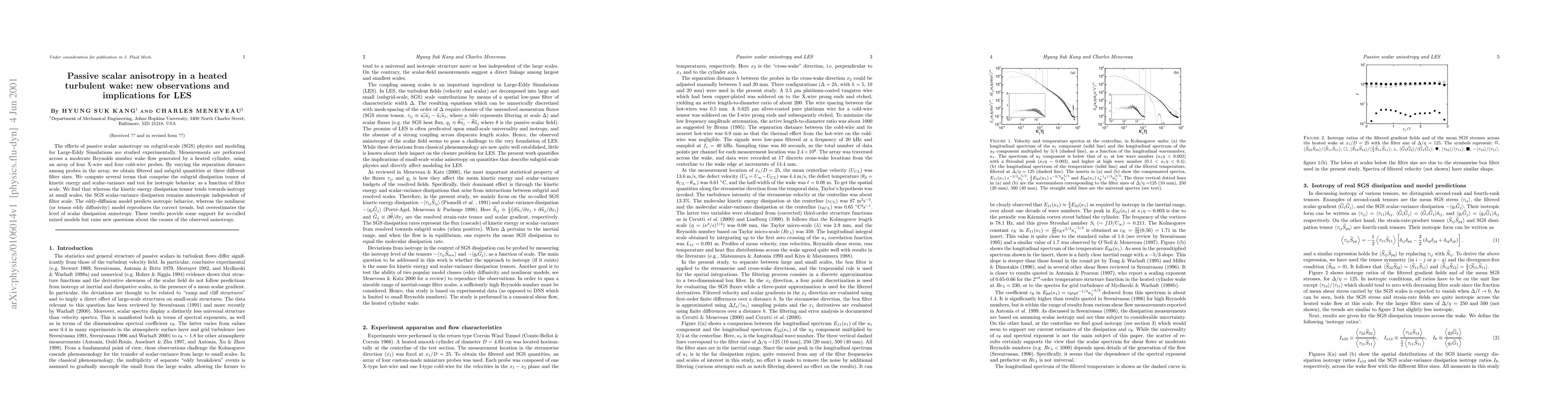 Thumbnail for Passive scalar anisotropy in a heated turbulent wake: new observations
  and implications for LES