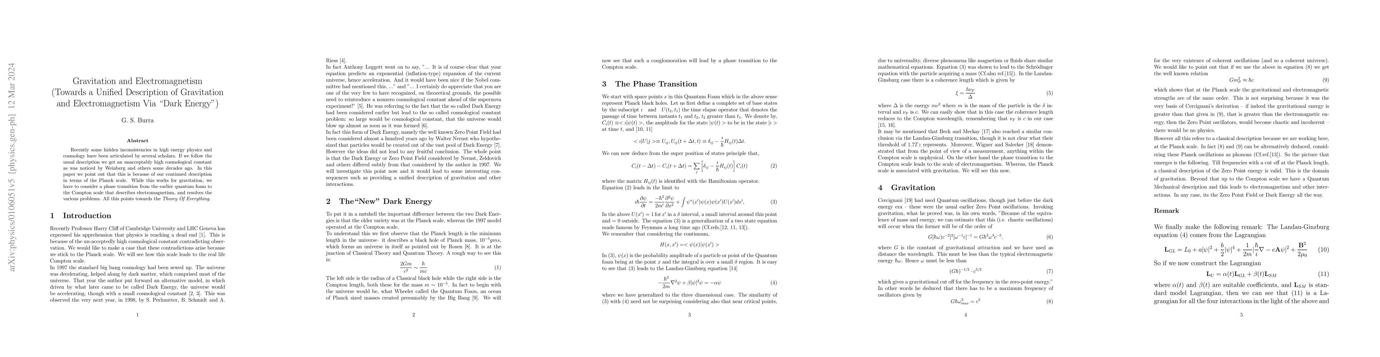 Thumbnail for Gravitation and Electromagnetism