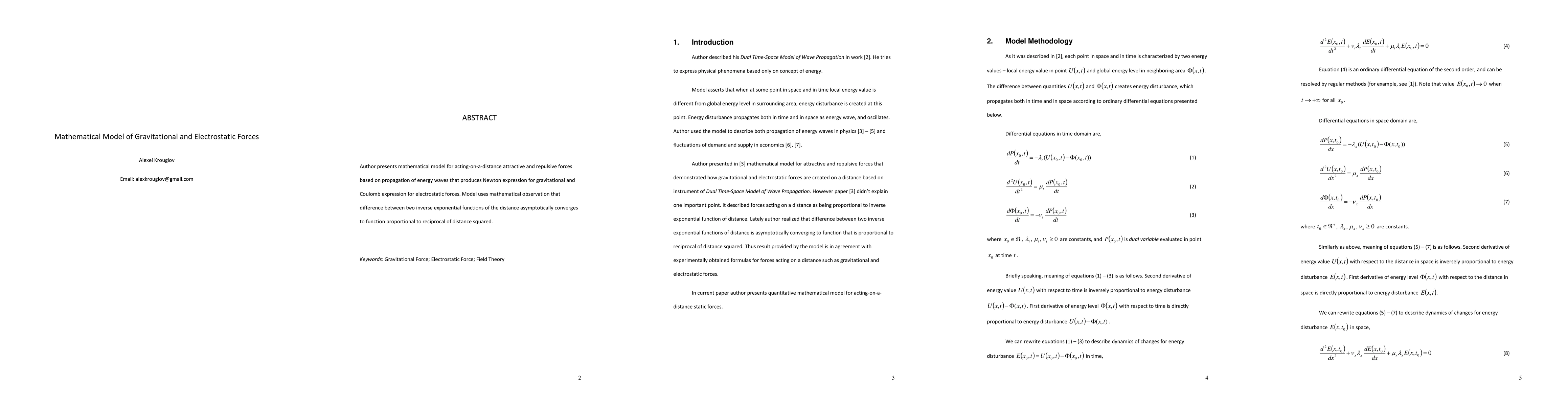 Thumbnail for Mathematical Model of Gravitational and Electrostatic Forces