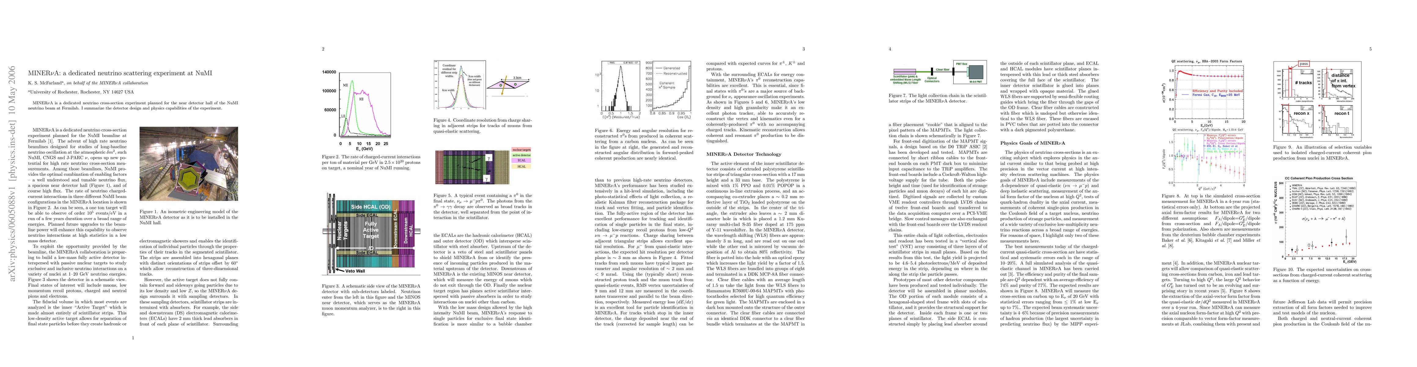 Thumbnail for MINERvA: a dedicated neutrino scattering experiment at NuMI