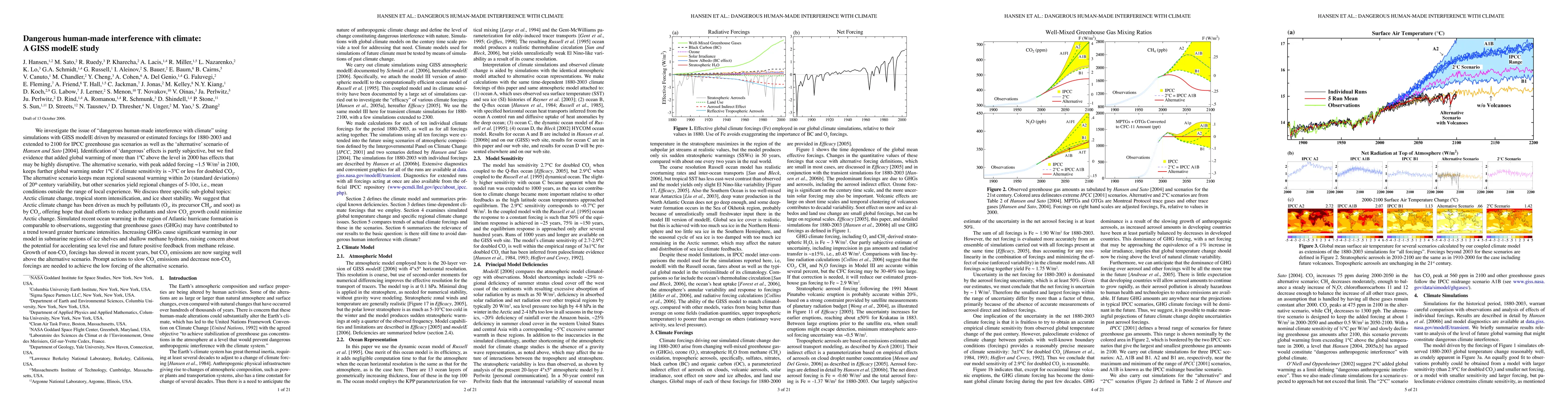 Thumbnail for Dangerous human-made interference with climate: A GISS modelE study