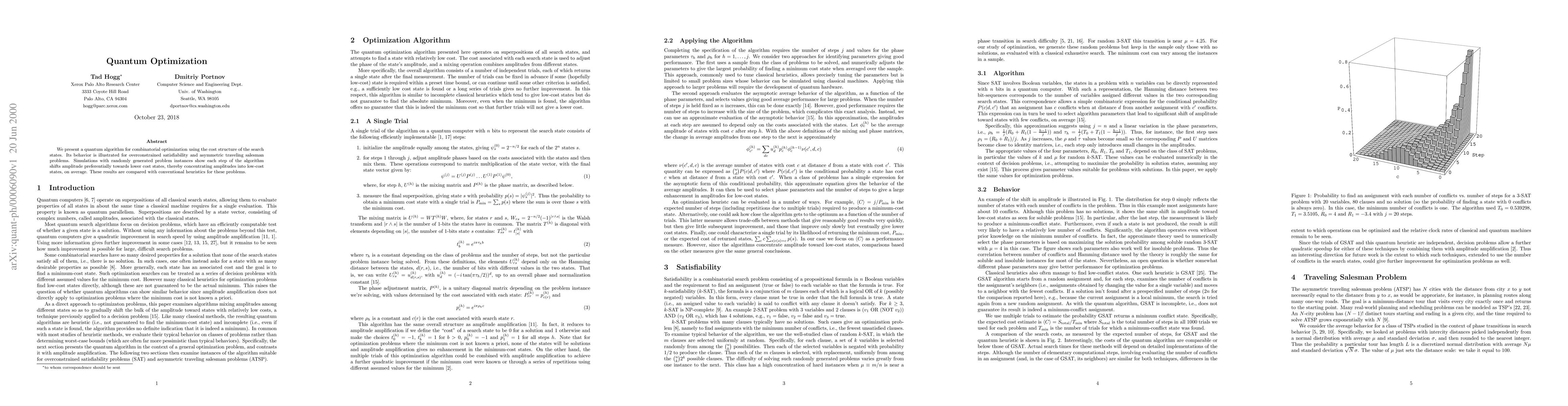 Quantum Optimization | ArxivLens