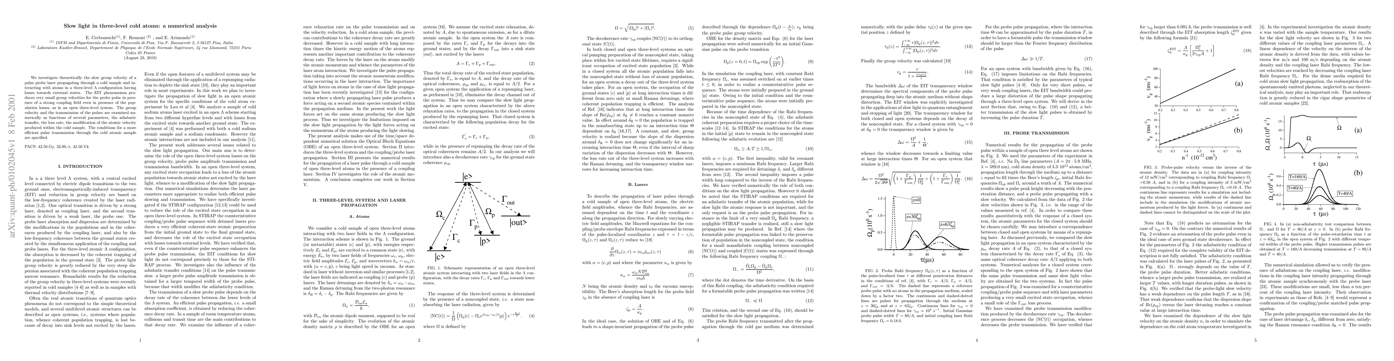 Thumbnail for Slow light in three-level cold atoms: a numerical analysis