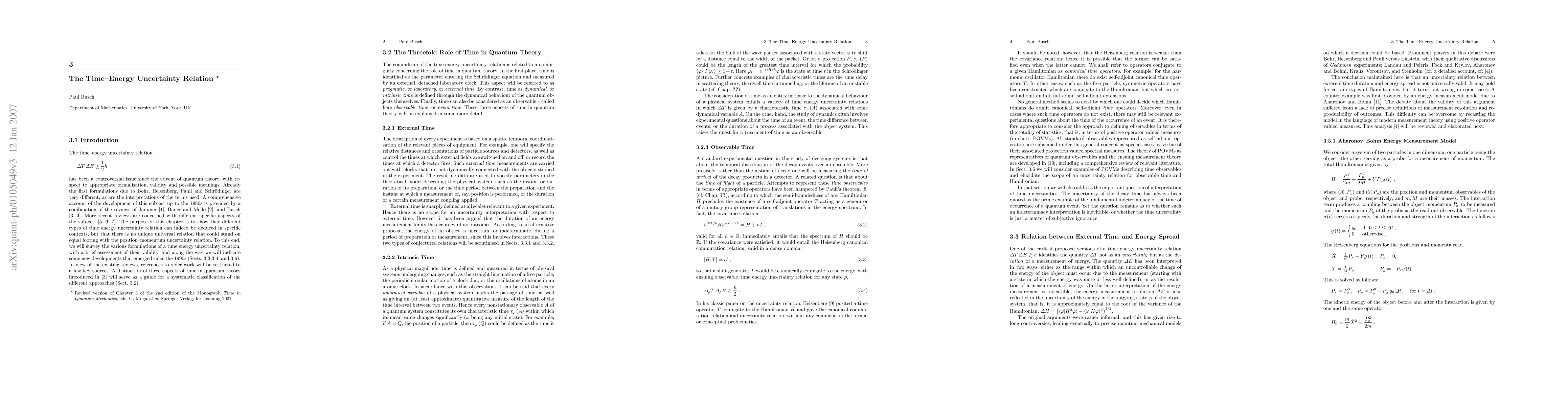 Thumbnail for The Time-Energy Uncertainty Relation