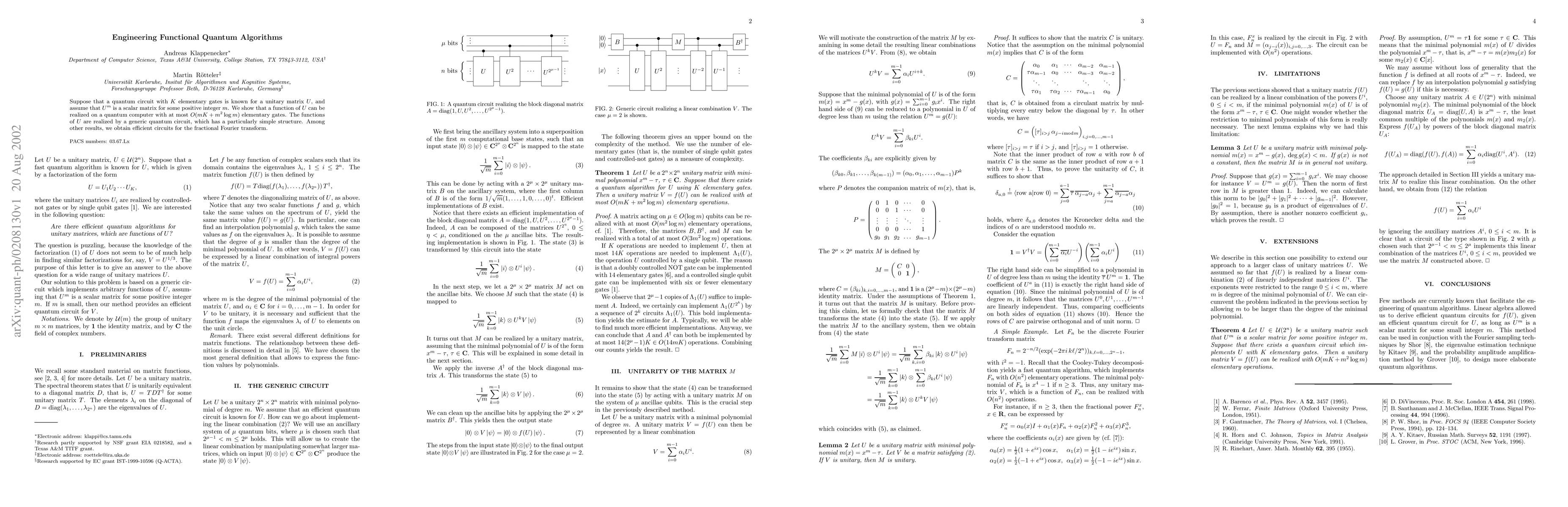 Thumbnail for Engineering Functional Quantum Algorithms