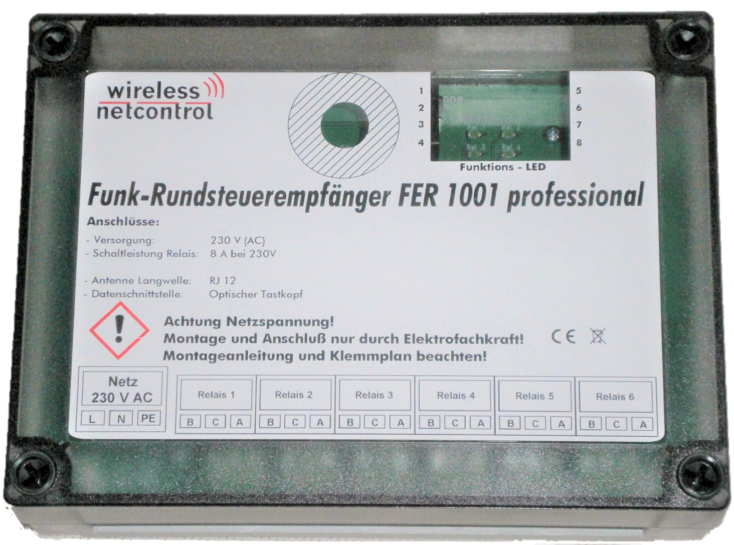 Funk-Rundsteuerempfänger für Einspeiseanlagen im Avacon-Netz