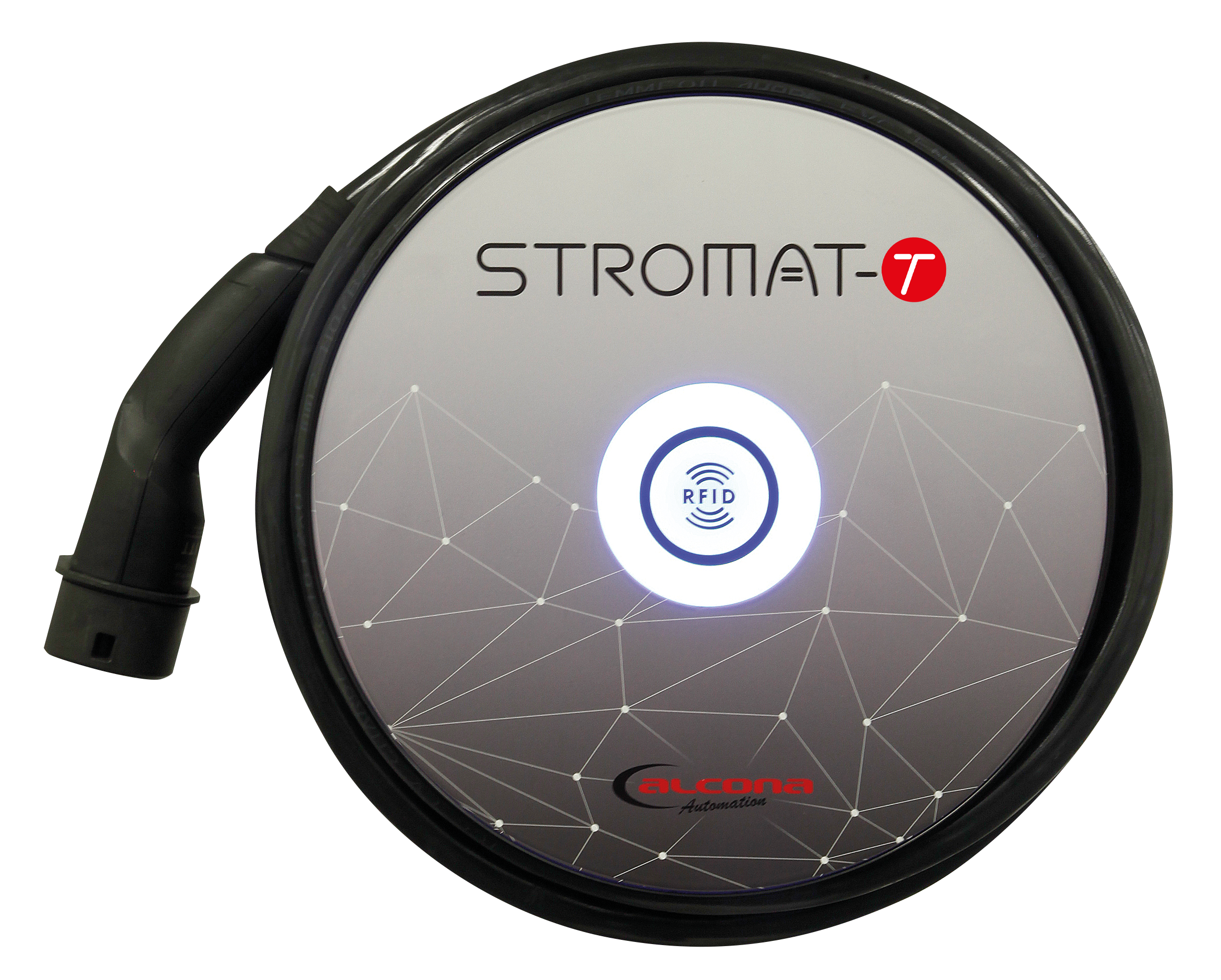 Alcona Ladestation STROMAT-T mit Typ 2-Ladekabel (bis 43 kW) als Truck-Ladelösung Alcona STROMAT Wallbox mit Fuß