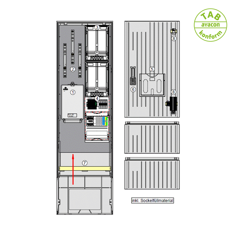 ELSTA Wandlerschrank bis 70 kVA (100 A) ELSTA Wandlerschrank bis 70 kVA (100 A)