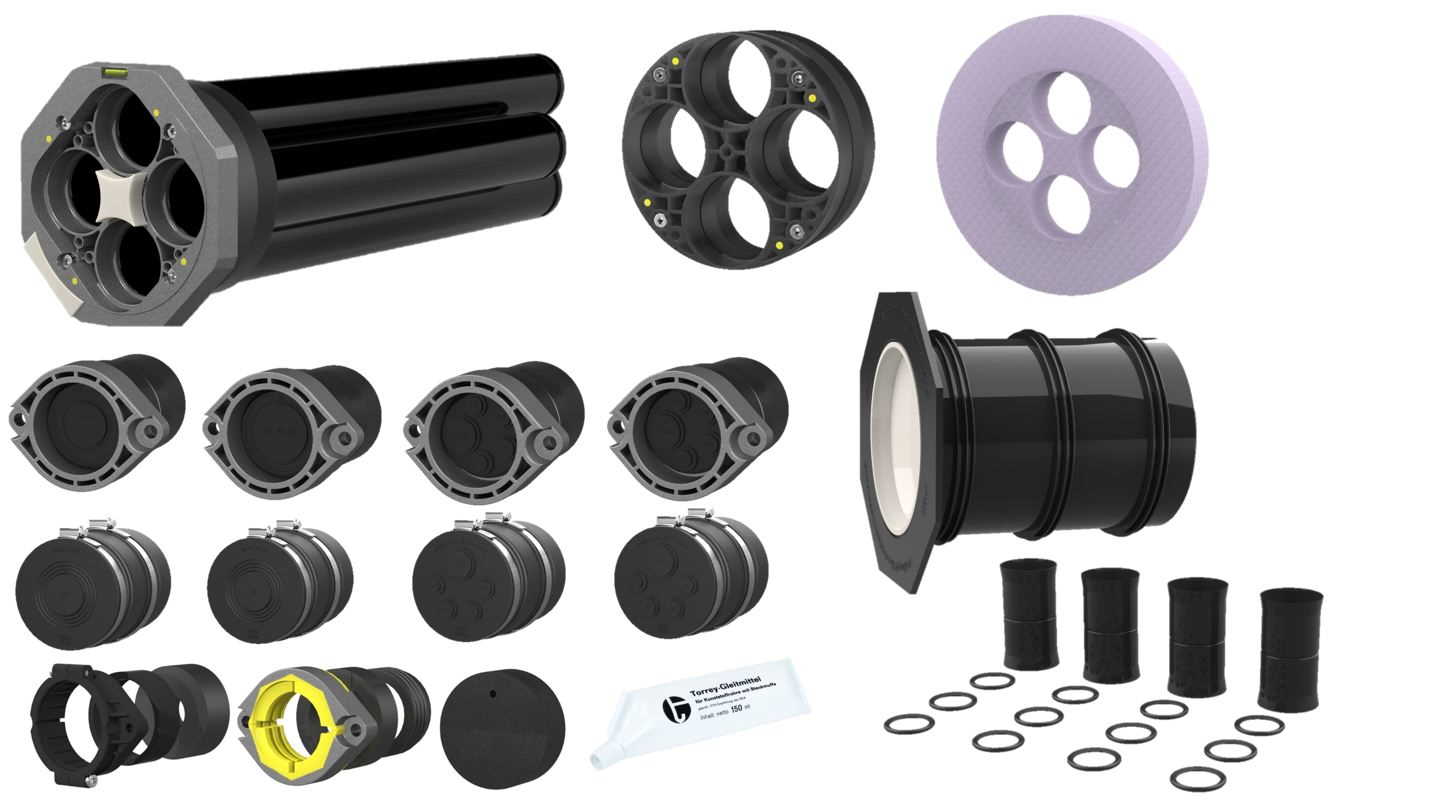 Hauff Mehrspartenhauseinführung (Polysafe) für Gebäude mit Keller