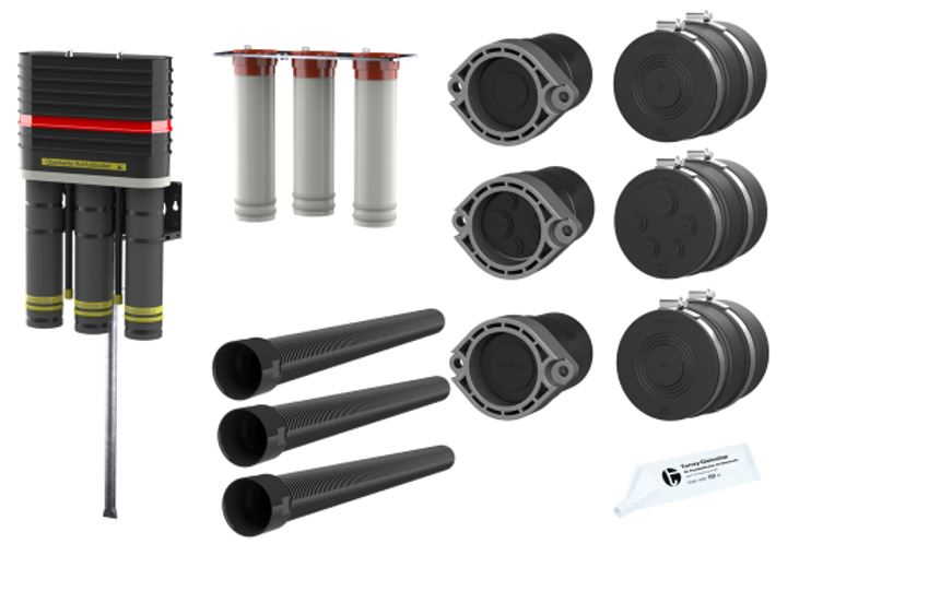 Hauff Mehrspartenhauseinführung (FUBO-E-R3) für Gebäude ohne Keller