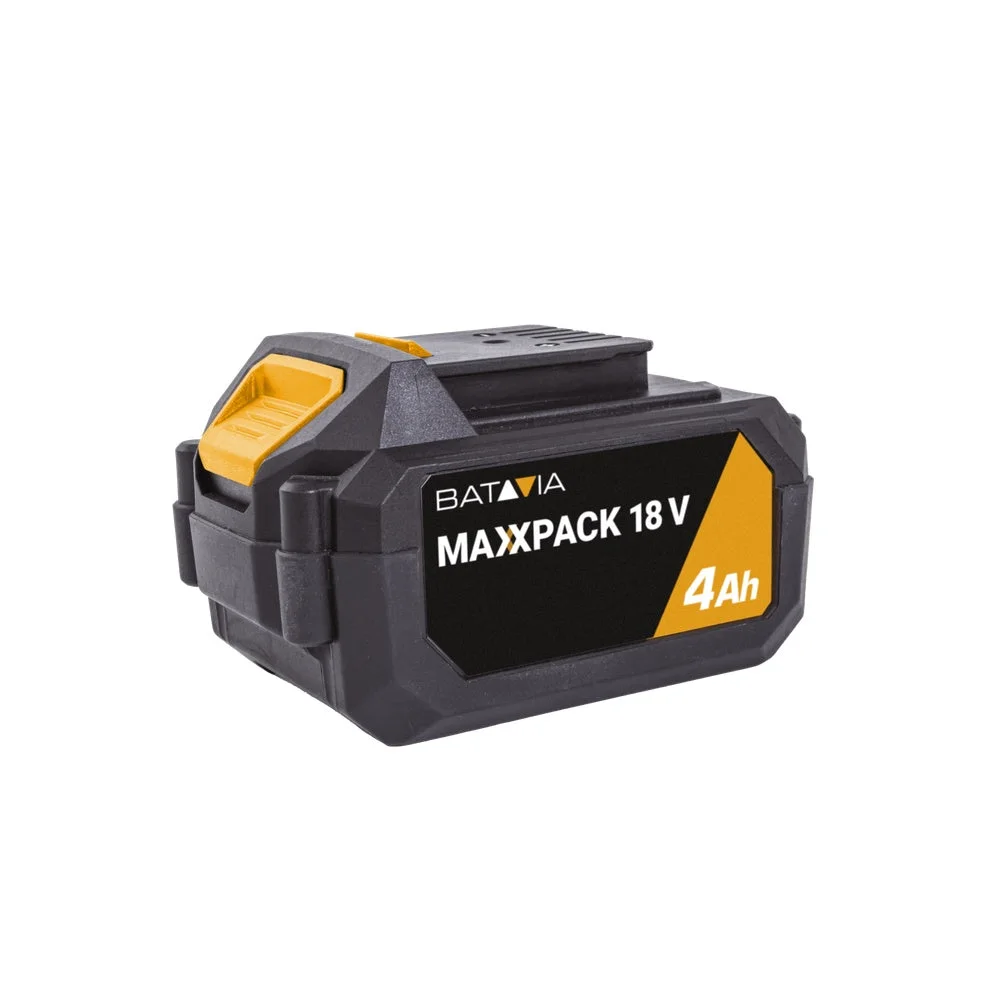 Batavia Maxxpack 18V 4,0 Ah baterija — Li-Ion 72 Wh, indikator napunjenosti, 50+ alata