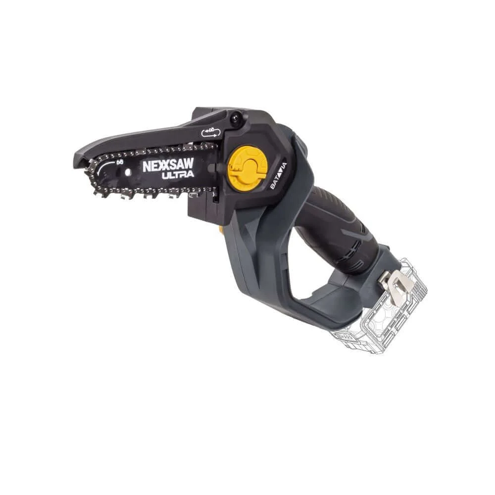 Batavia Nexxsaw V3 Ultra 18V Maxxpack jednoručna aku lančana pila — SOLO, brushless, vodilica 7″, rez do 15 cm