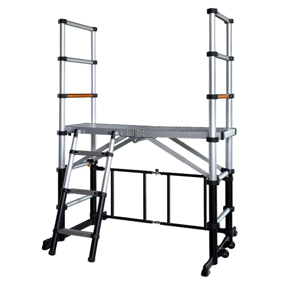Batavia Giraffe teleskopska aluminijska skela — visina platforme 90 cm, radna visina 2,9 m, nosivost 150 kg