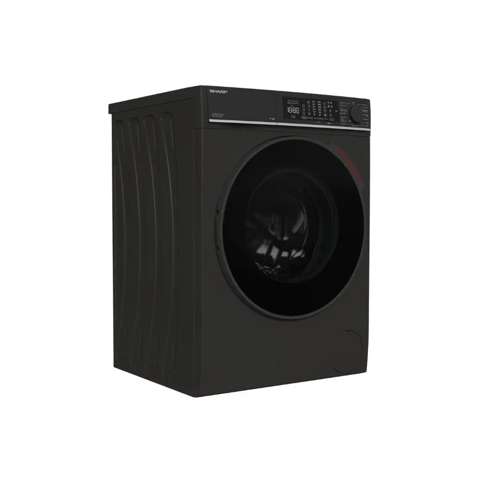 Sharp ES-WNFL 014 CMDA-DE perilica rublja 10 kg crna – 1400 o/min, Inverter motor, Steam, AquaStop, WiFi