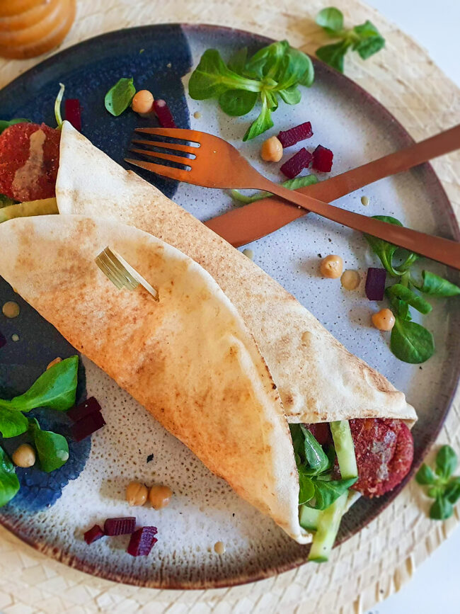 recept libanese wraps met rode bieten falafel © bettyskitchen.nl