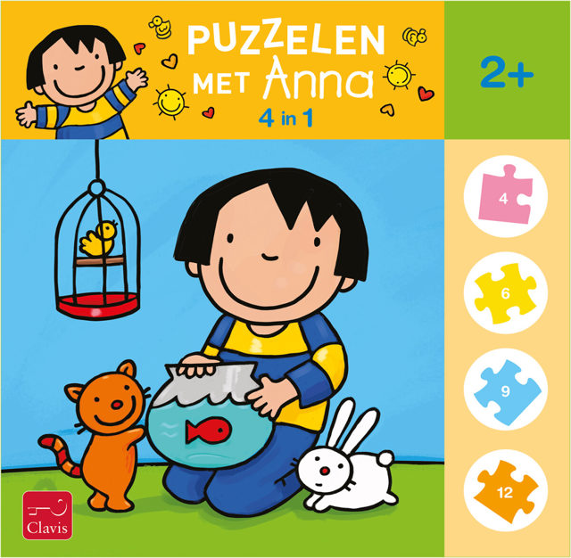 Omslag van Puzzelen met Anna. 4-in-1-puzzel